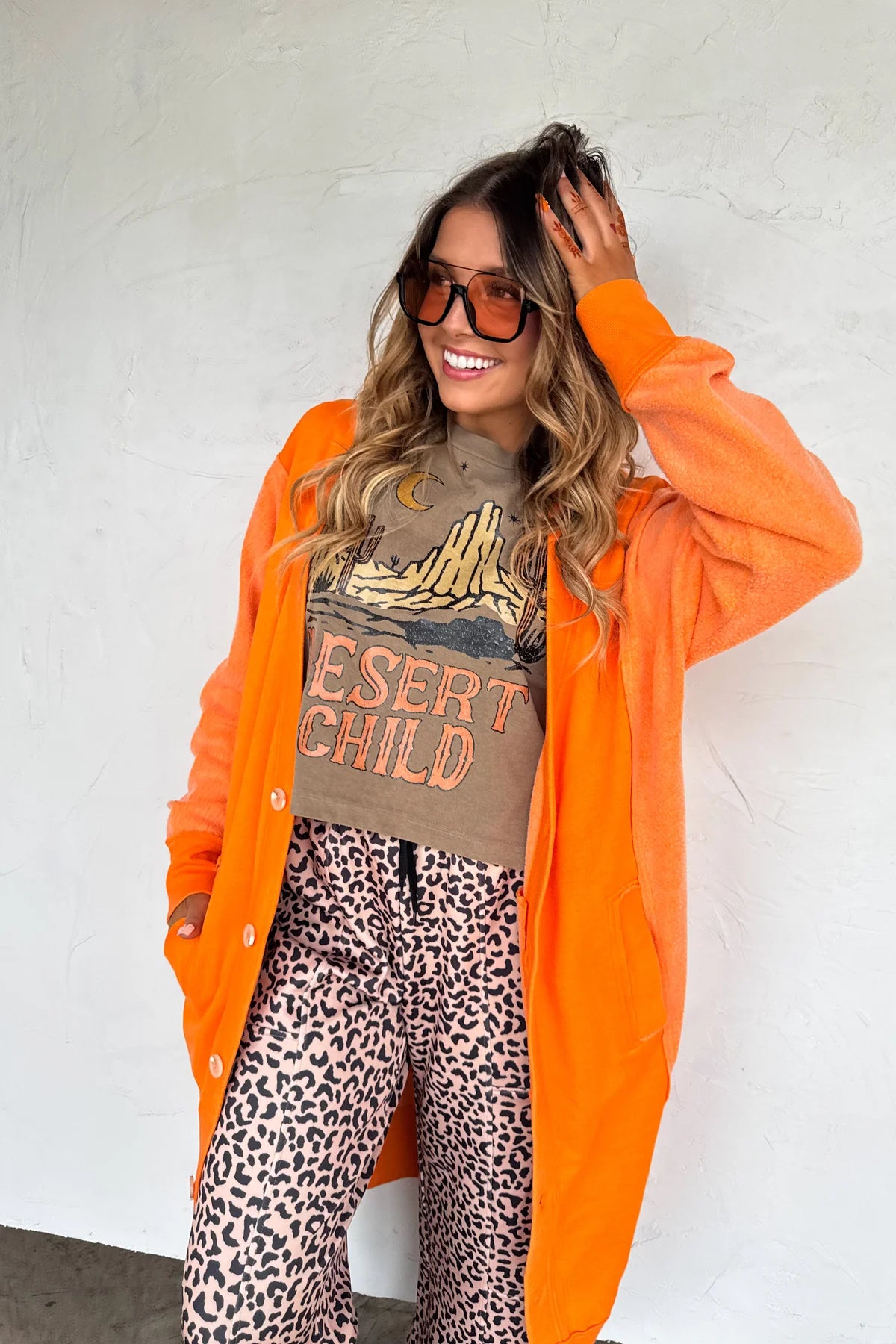 ships in 1 week- DESI SWEATSHIRT CARDIGAN