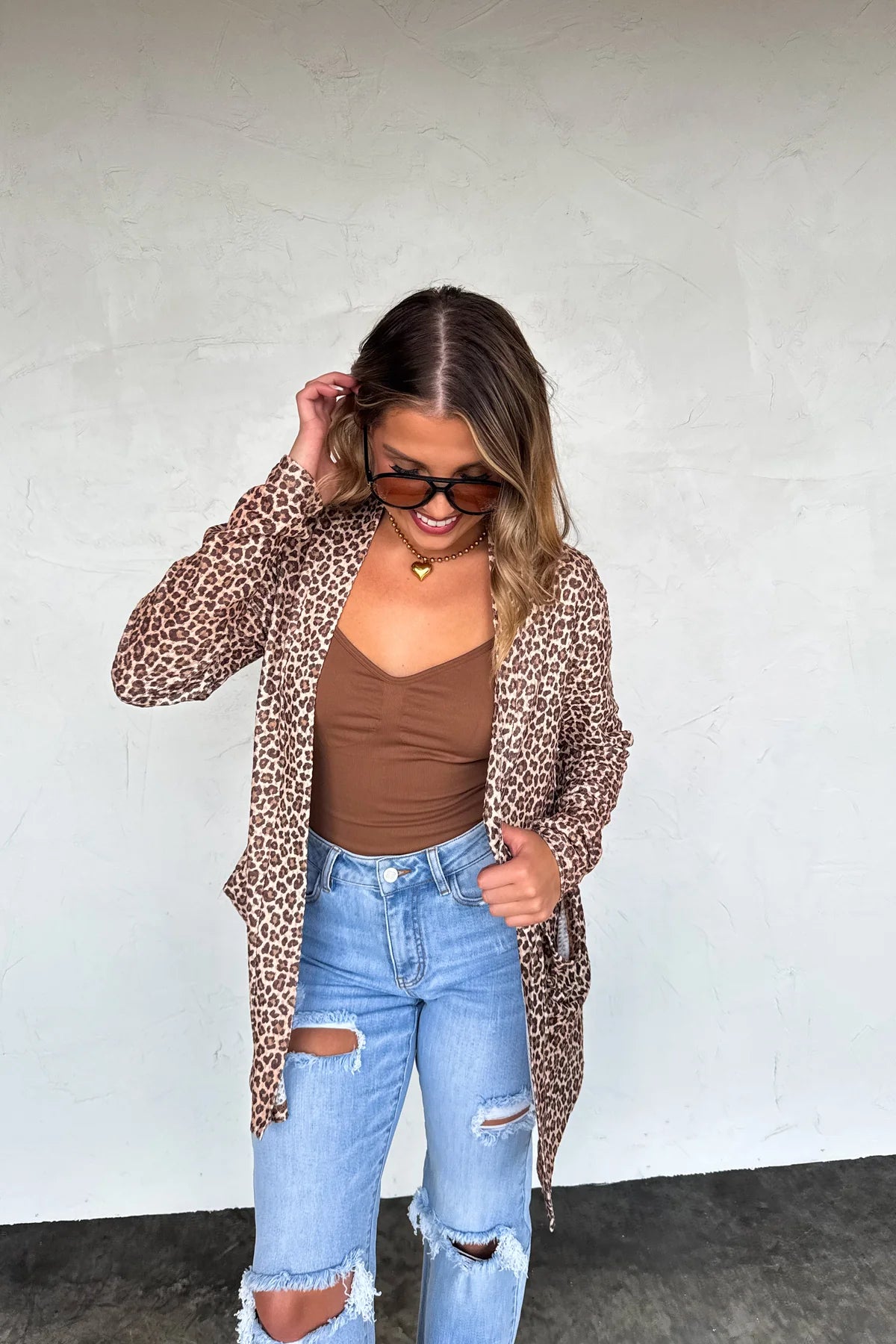 PREORDER- CAMO & CHEETAH PRINT LOLA CARDIGAN