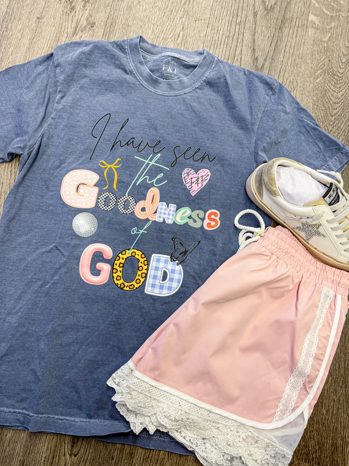 Goodness of God-branded tee