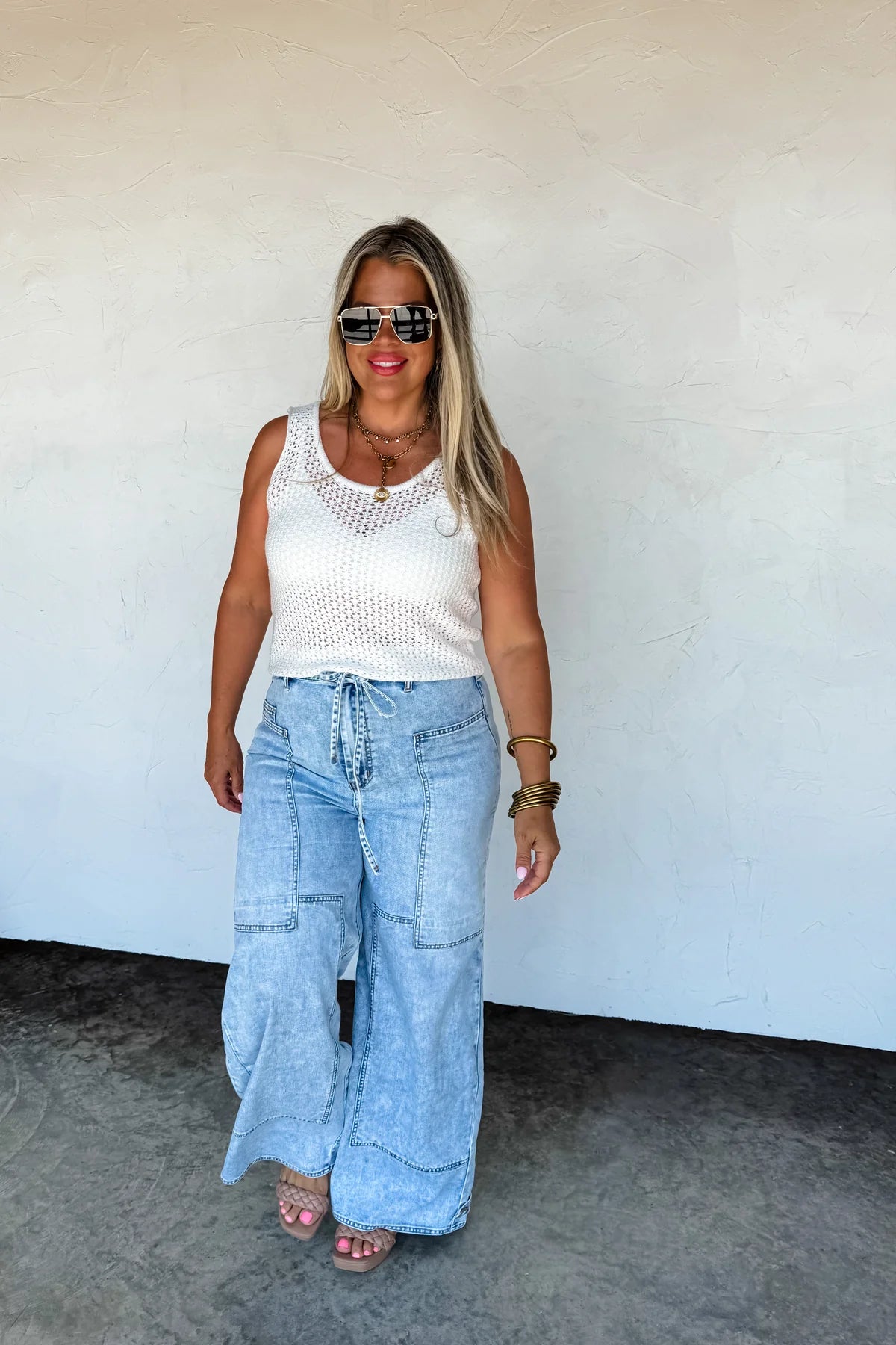 PREORDER- JOVIE TIE WAIST JEANS