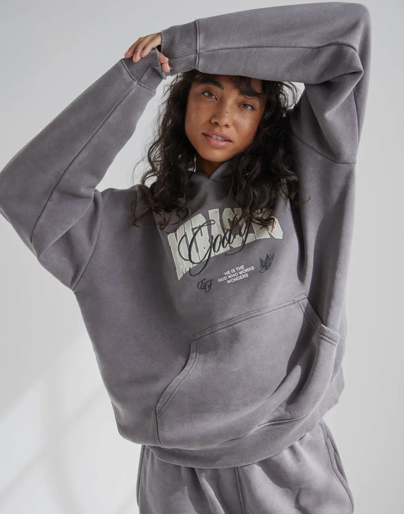 god is miracles adult hoodie