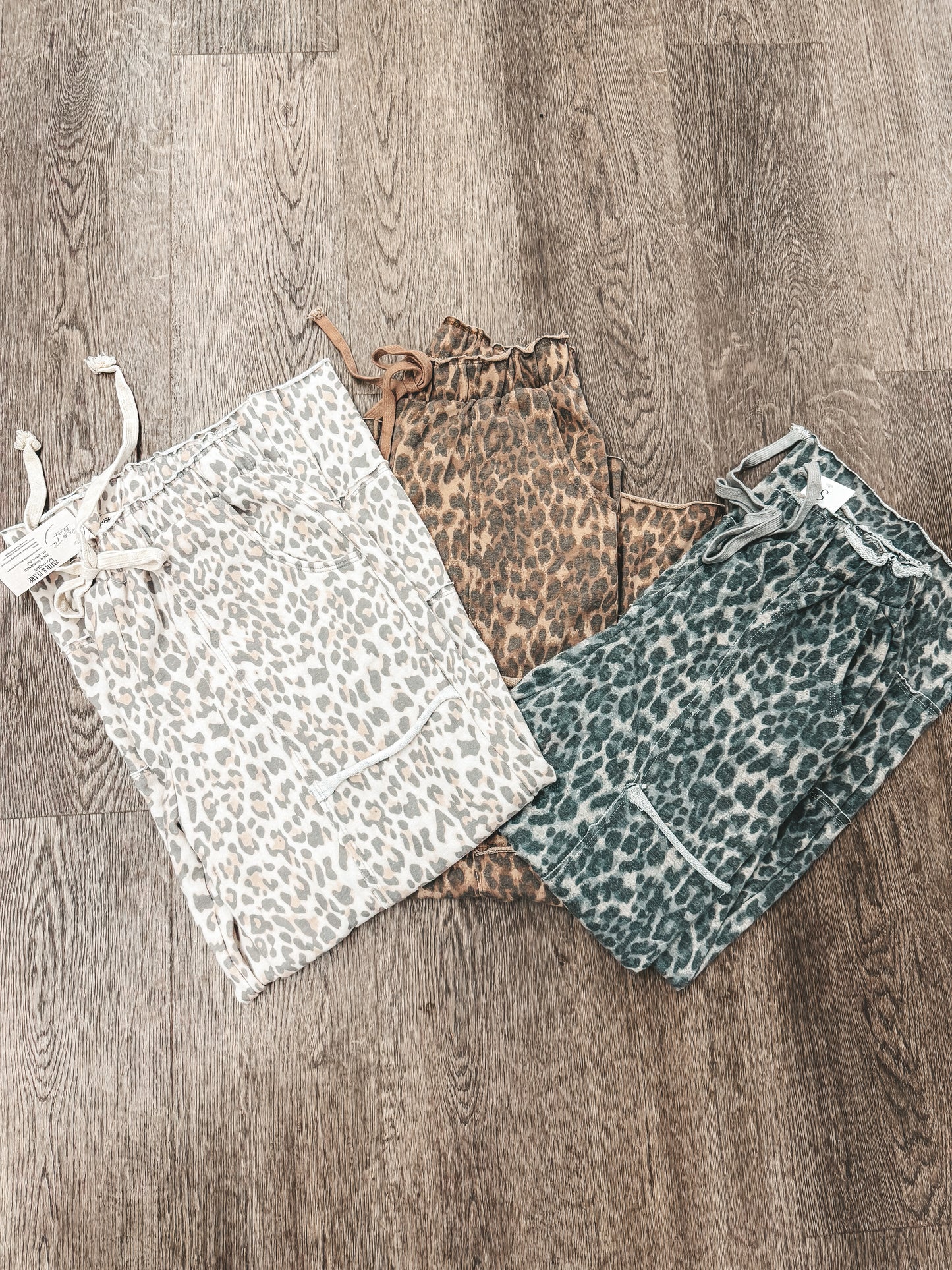 leopard cargo pants in 3 colors