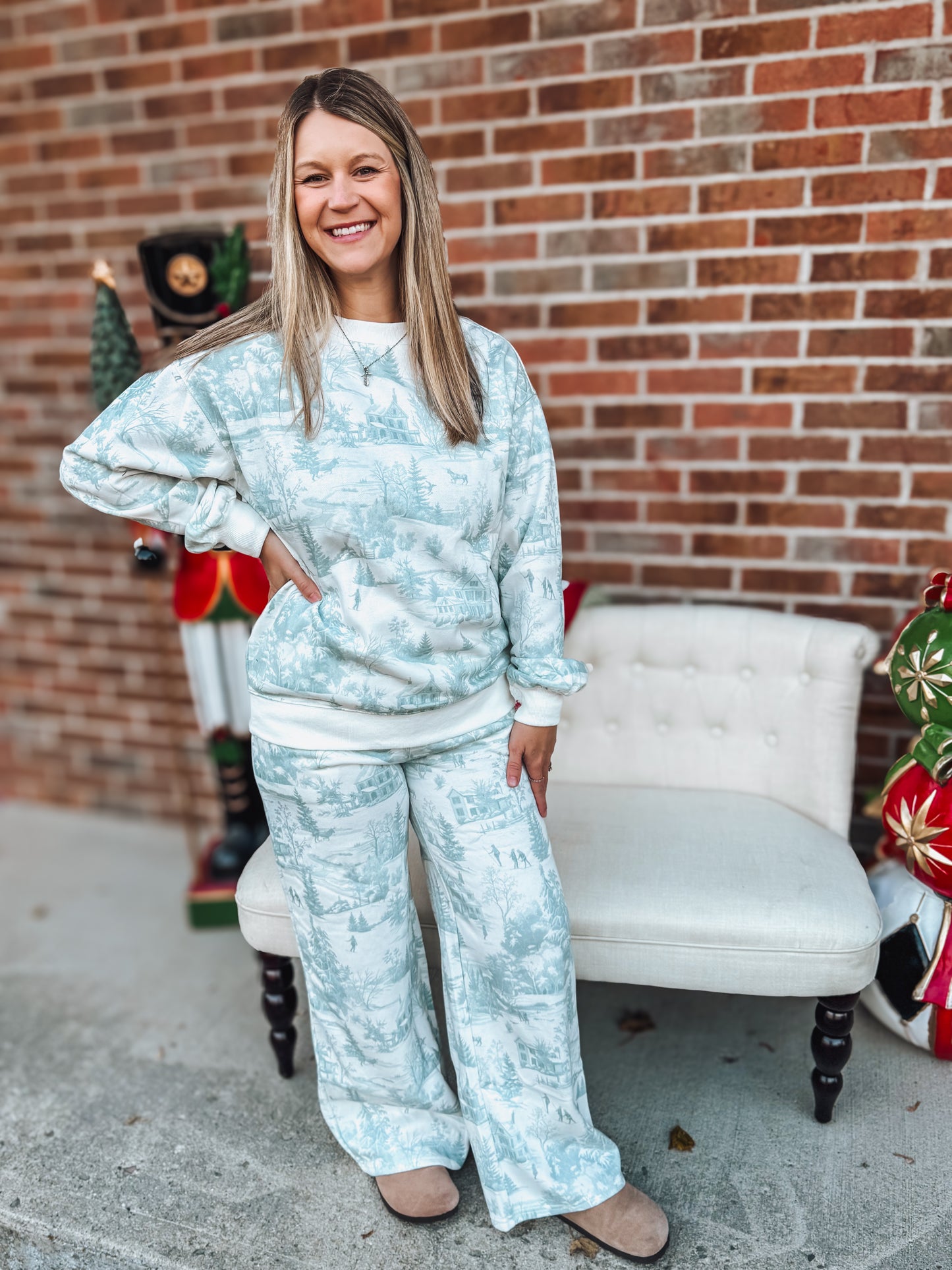 winter vintage christmas set