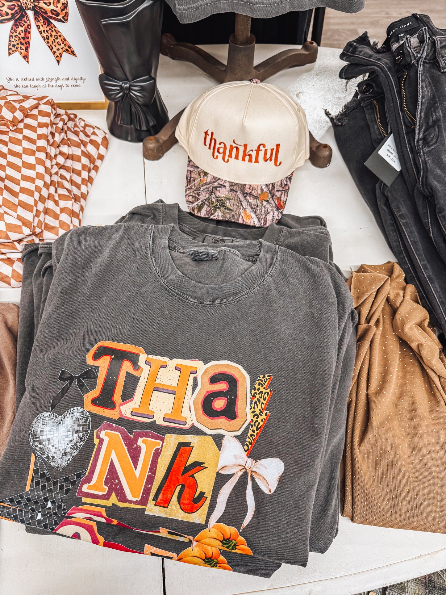 thankful camo hat