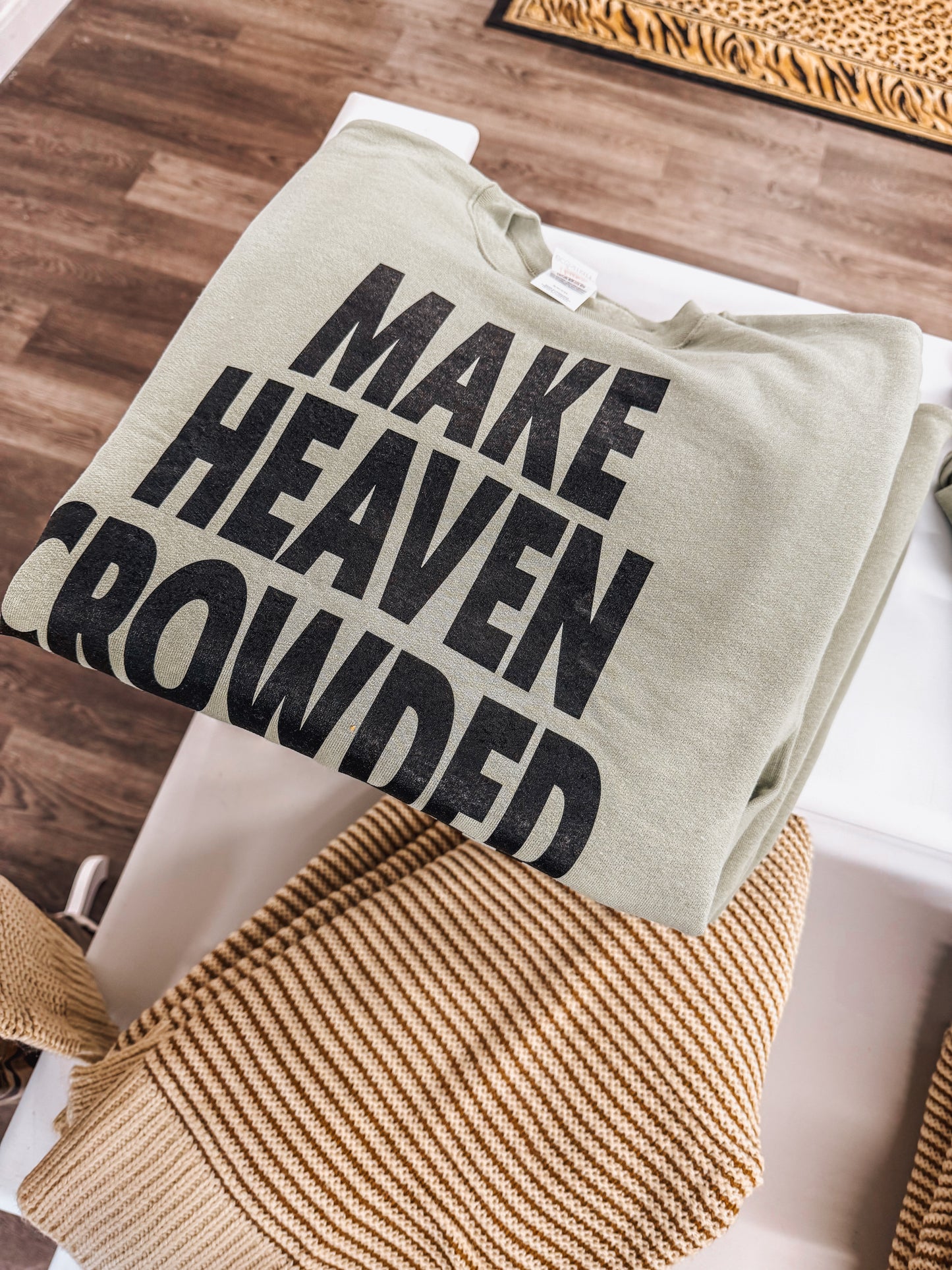 make heaven crowded sage pullover