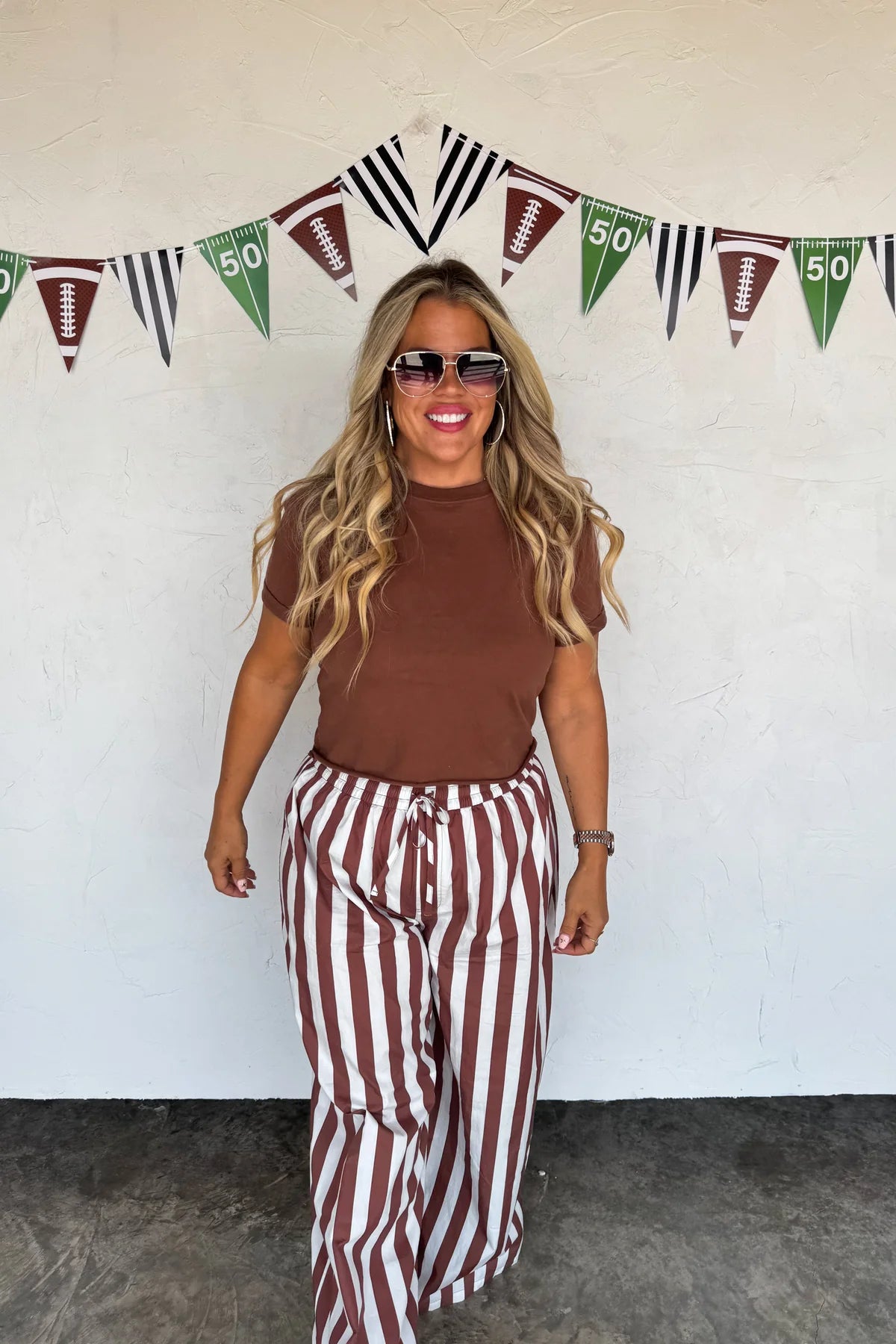 PREORDER- TAILGATE STRIPE BOXER PANTS