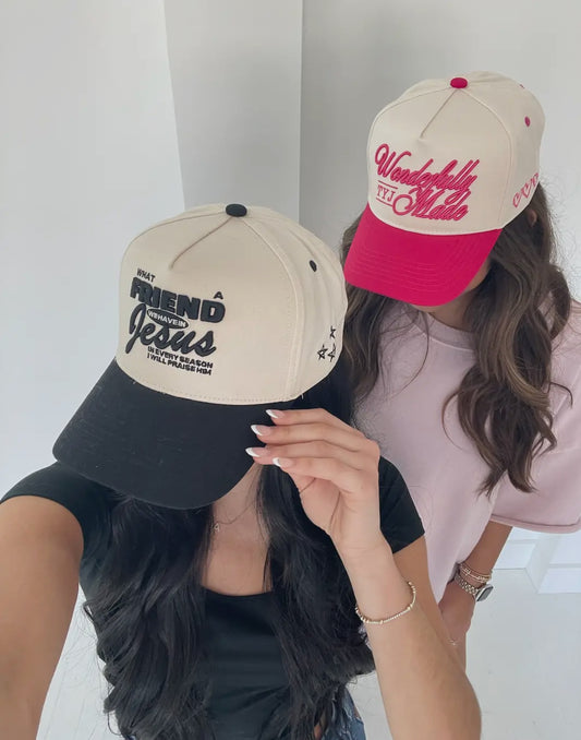 friend in jesus/wonderfully made hat-ships in 2 weeks