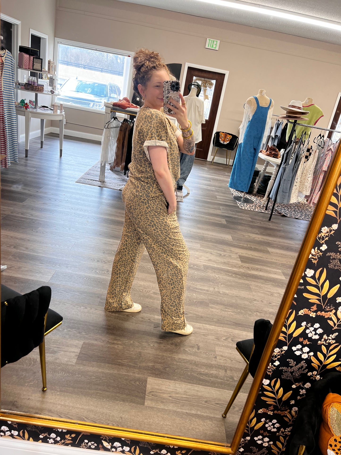 kelsey pant set in 2 prints