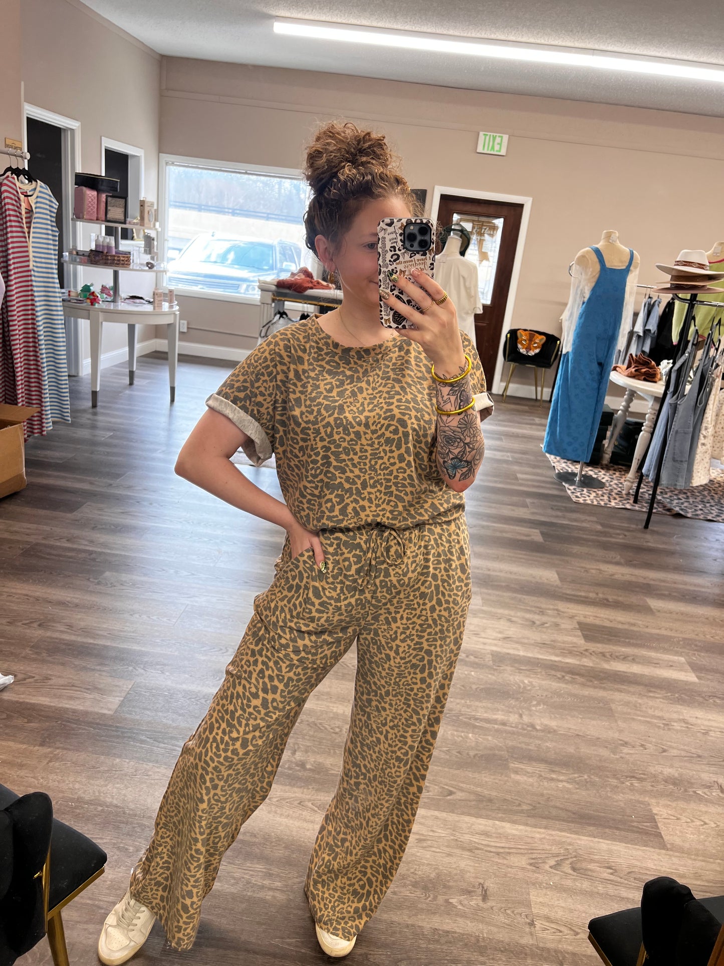 kelsey pant set in 2 prints