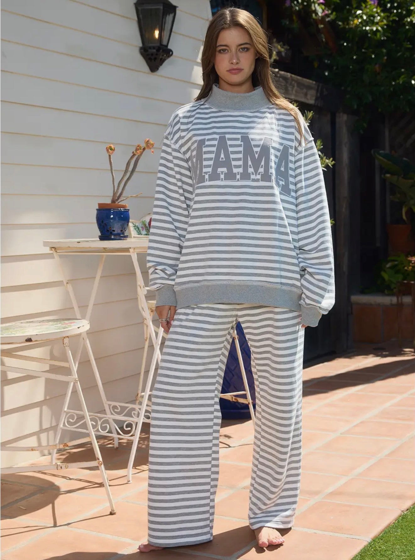 bucketlist striped lounge pants preorder