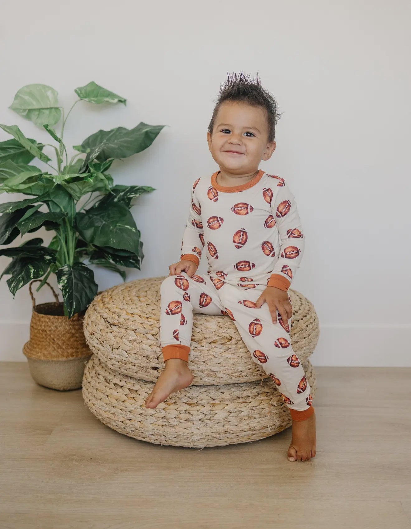 toddler football bamboo set