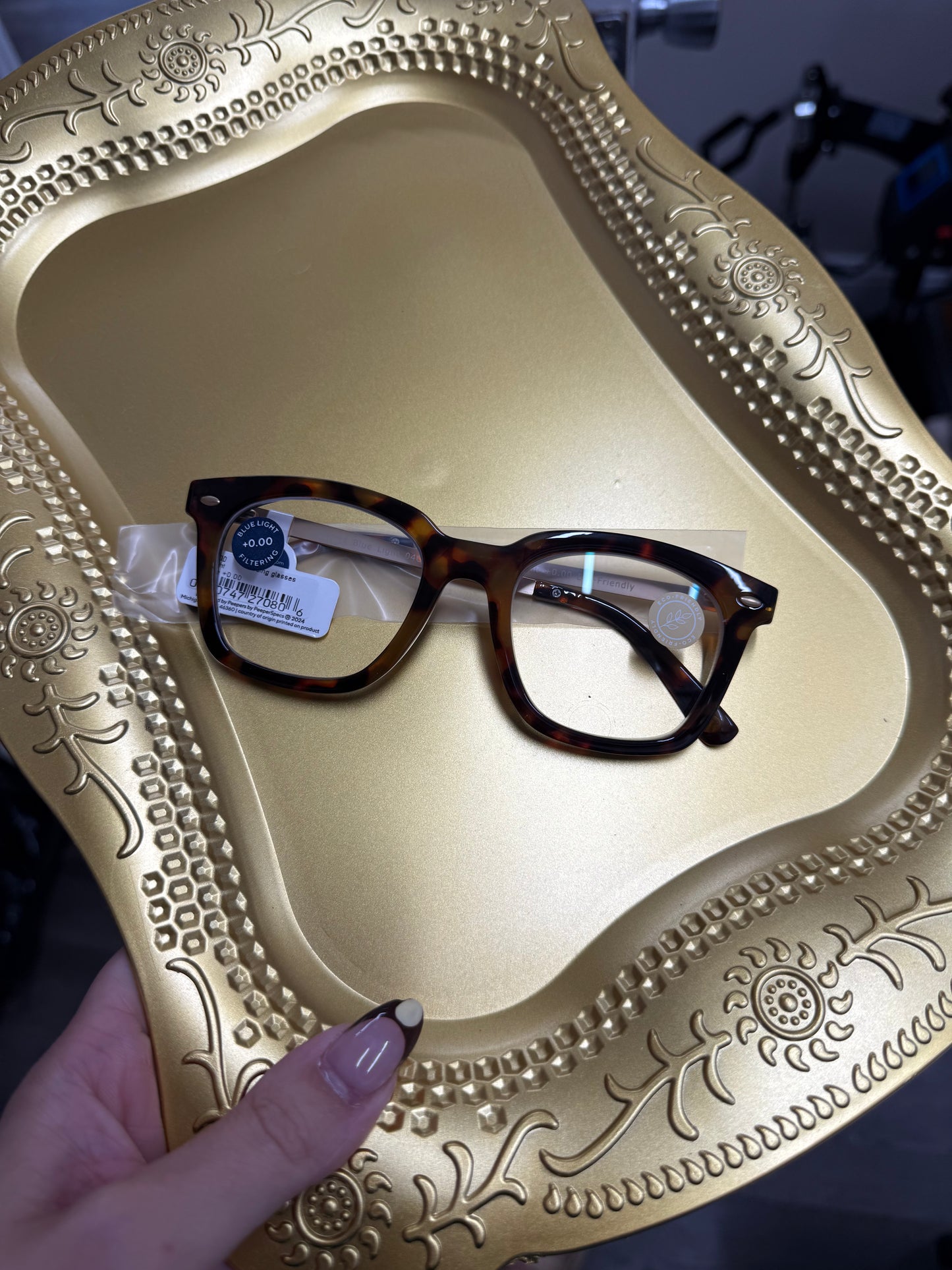 lime light tortoise, blue light glasses