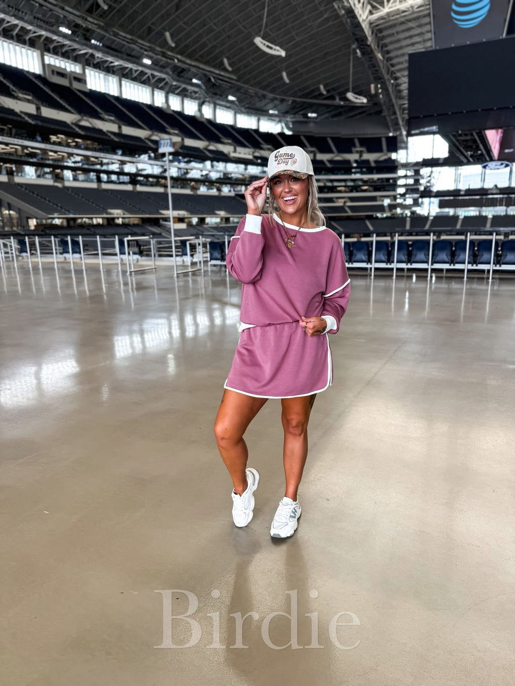 maroon two piece skort set