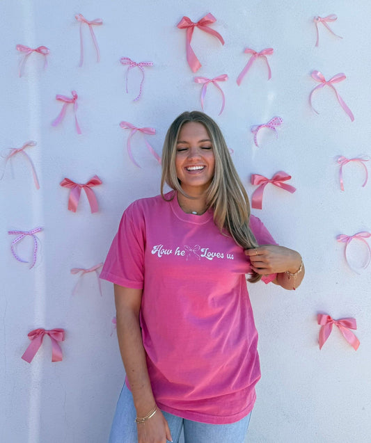 how he loves us front and back tee