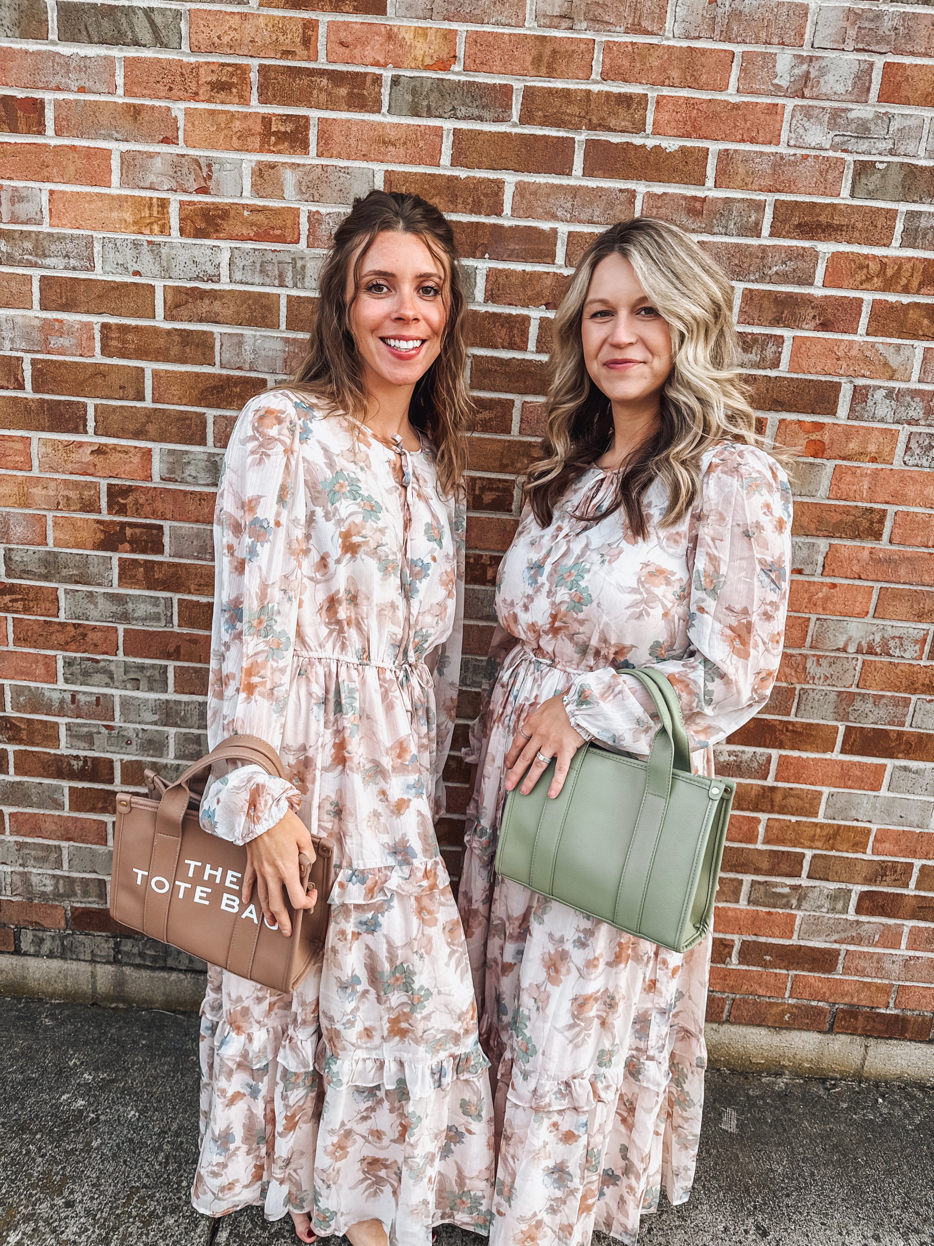 fall floral maxi dress