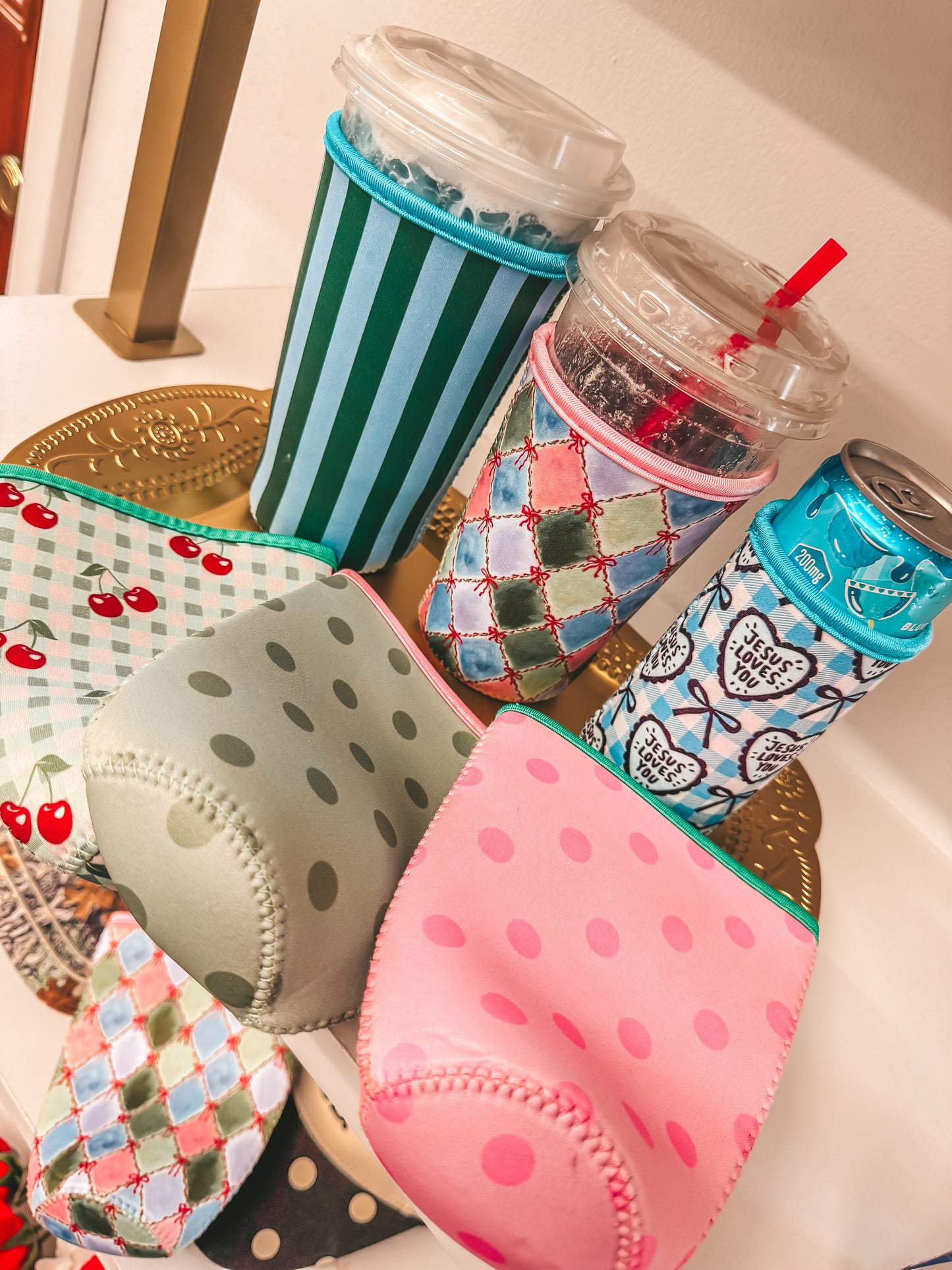 spring medium koozie