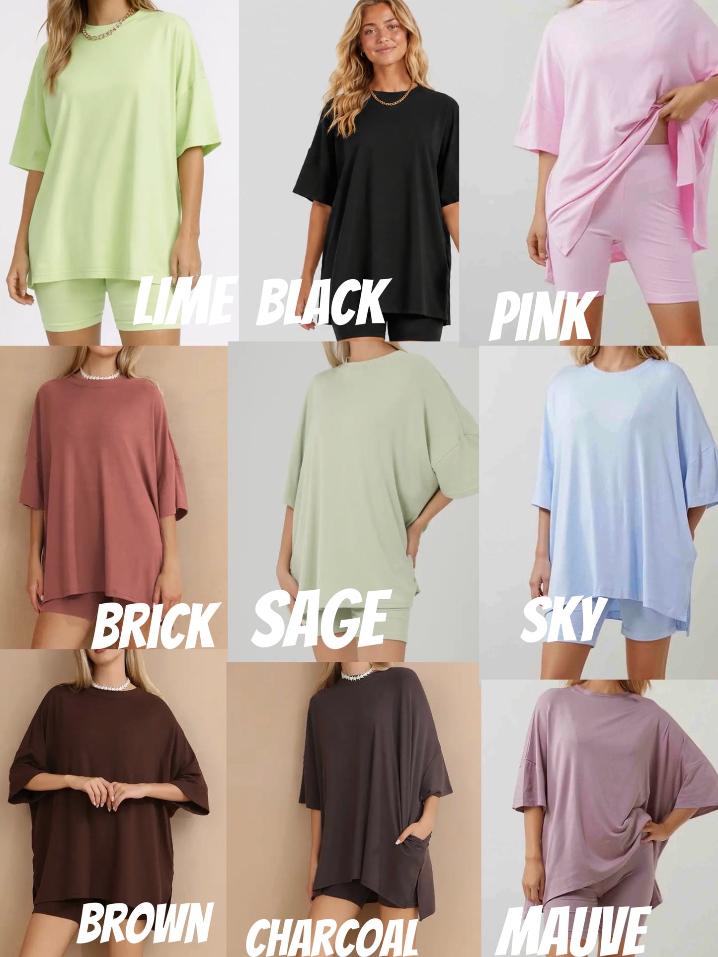 best selling oversized biker sets PREORDER (ships in 3-4 weeks)