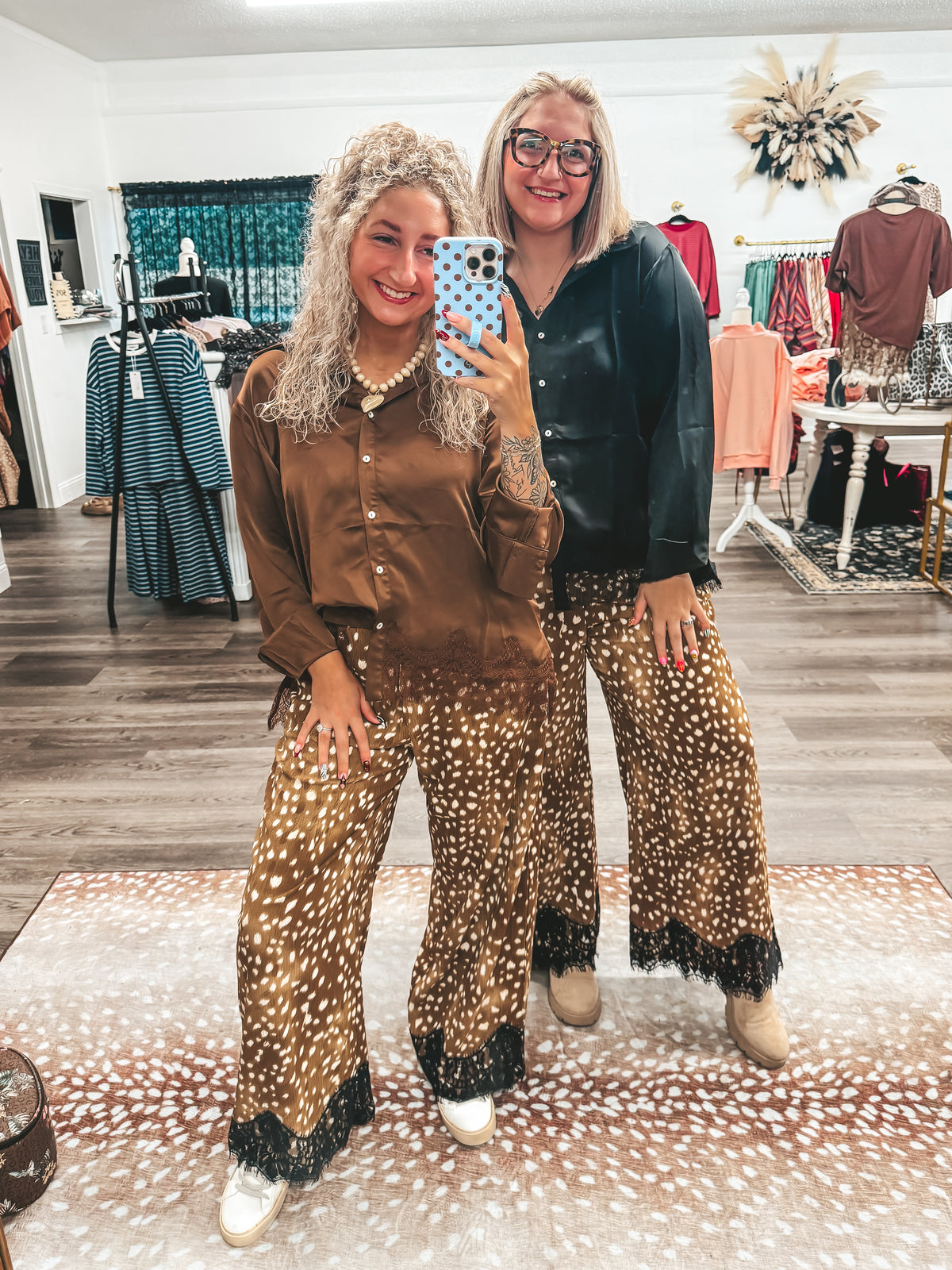Fawn lace trim pants