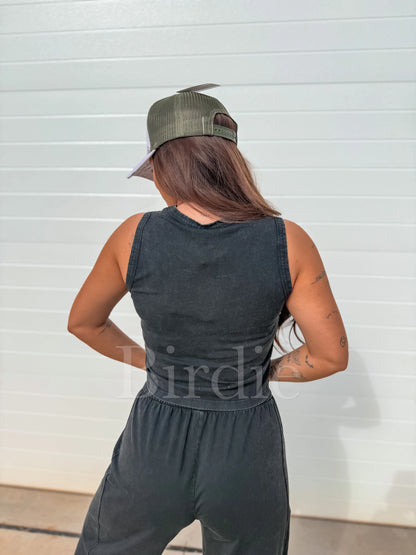 black birdie tank set