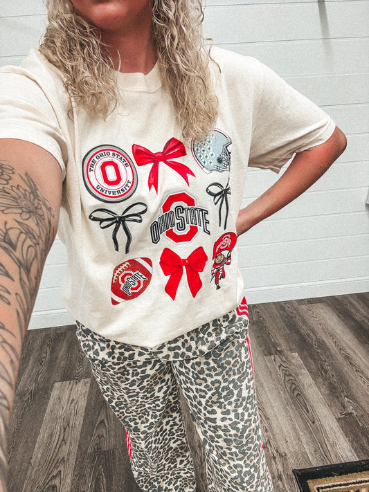 OSU bow helmet tee