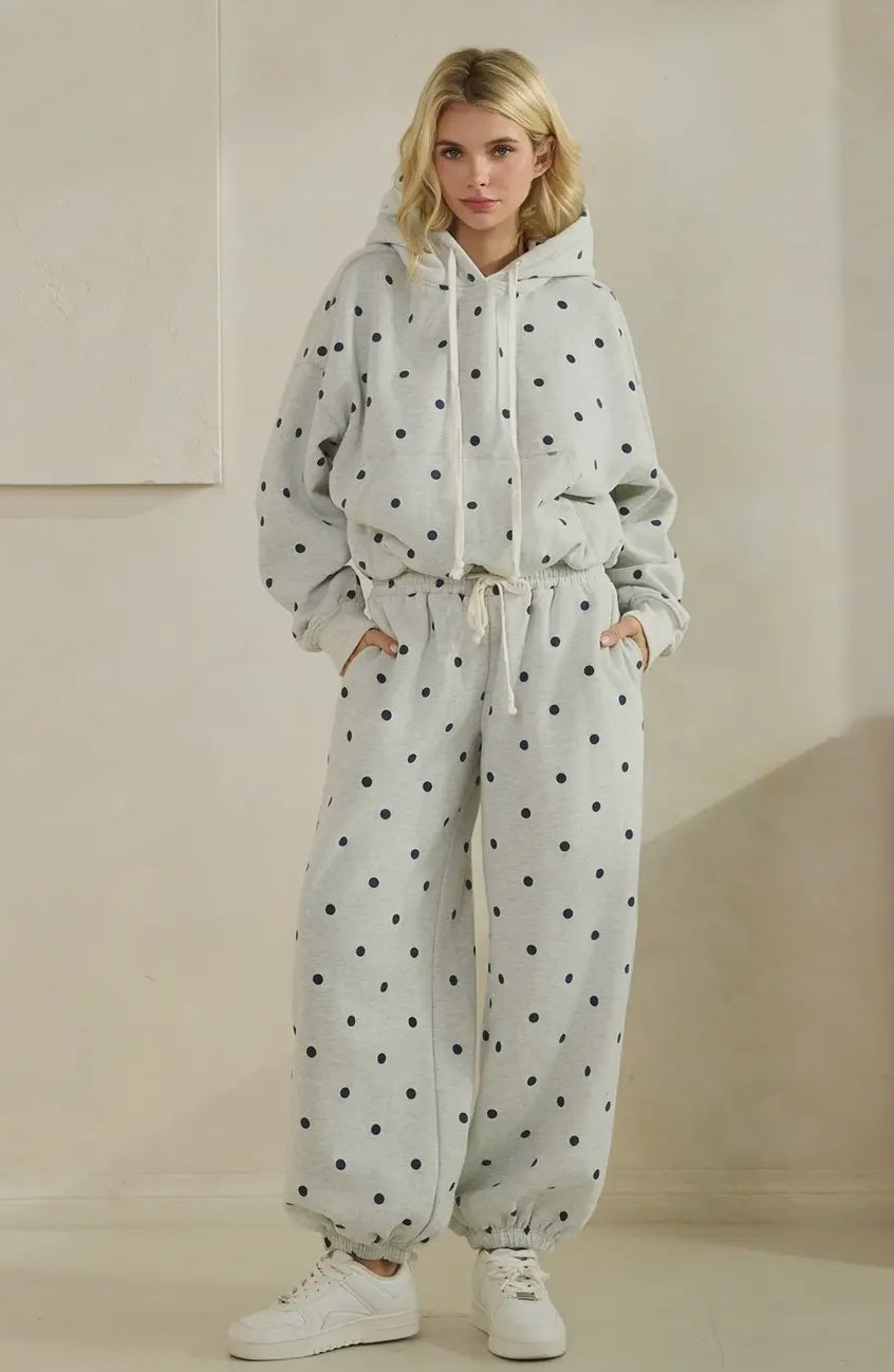 grey & navy polka dot set (sold separately)