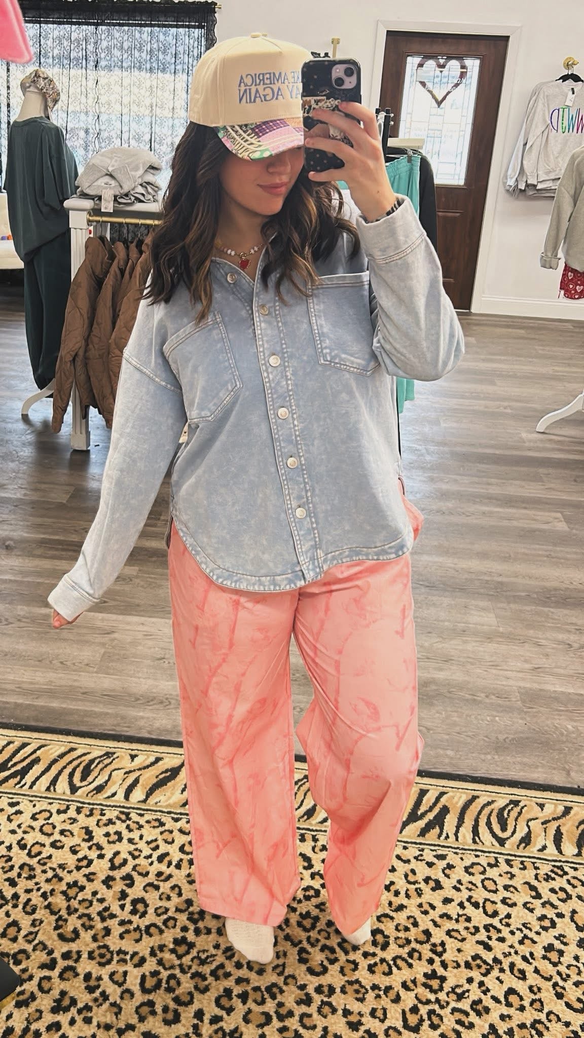 pink camo boxer pants