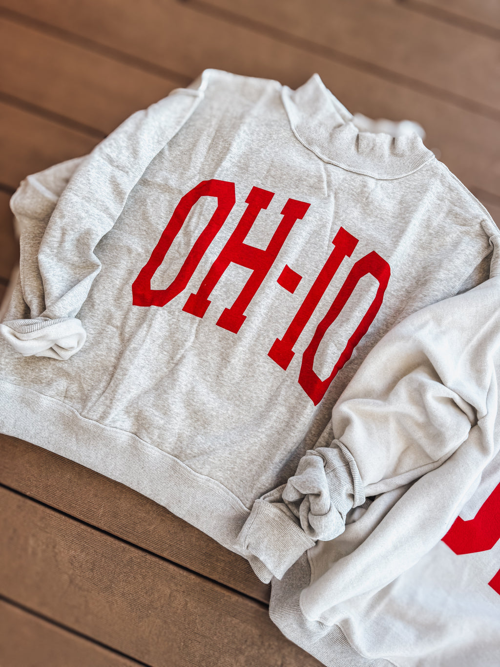 restock reversible mock neck OHIO pullover