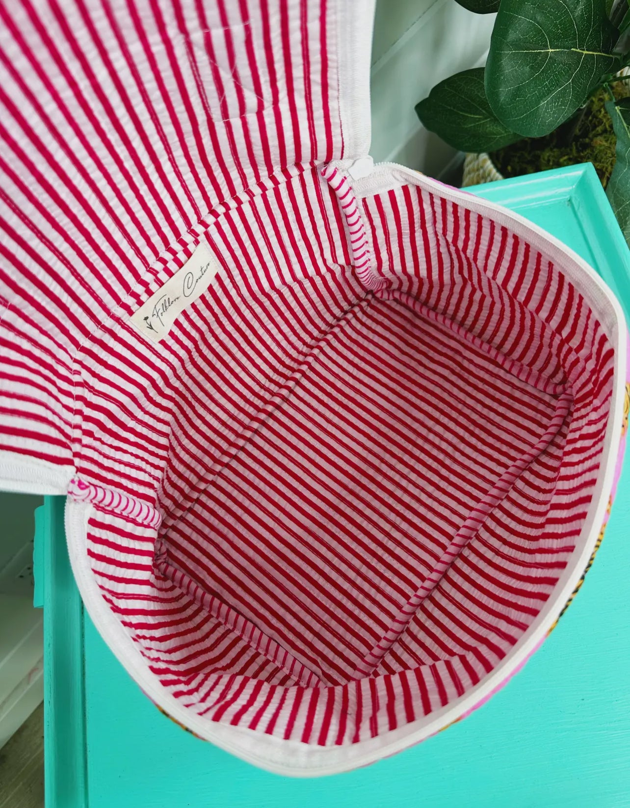 quilted cosmetic bag