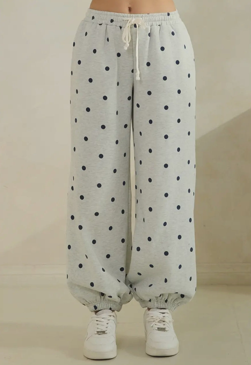 grey & navy polka dot set (sold separately)