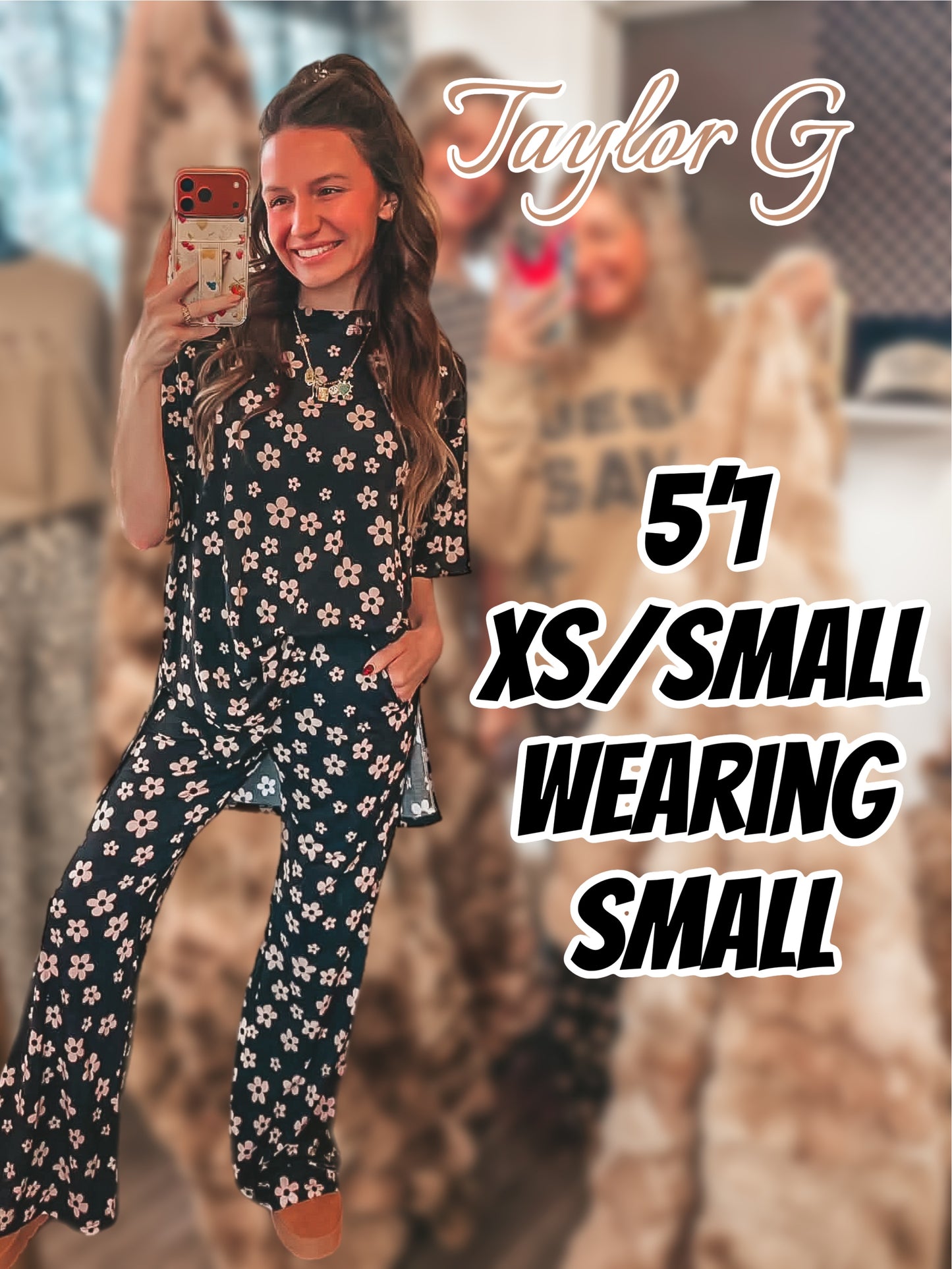 F&F branded bamboo floral lounge set PREORDER