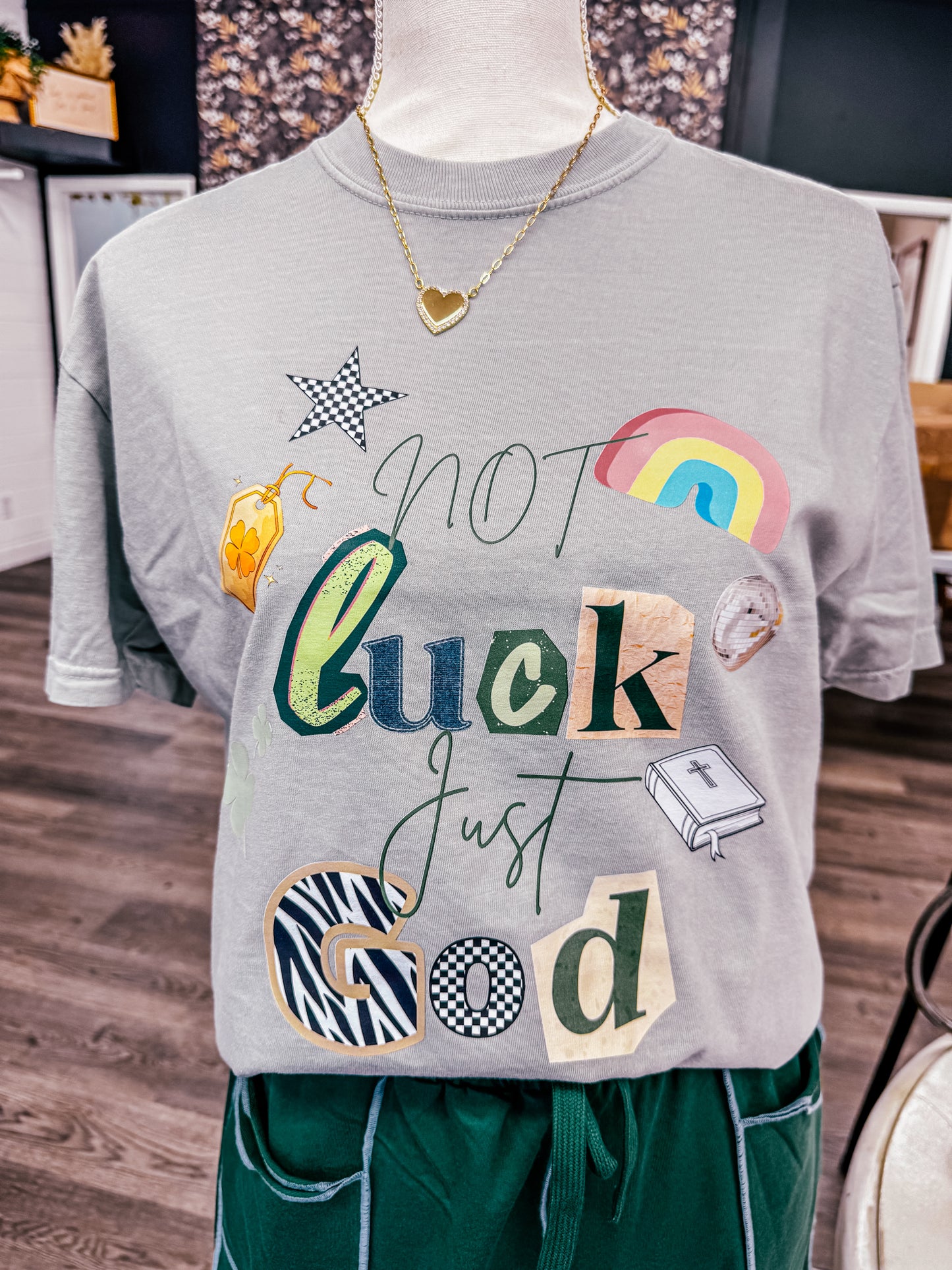not luck just God-branded tee
