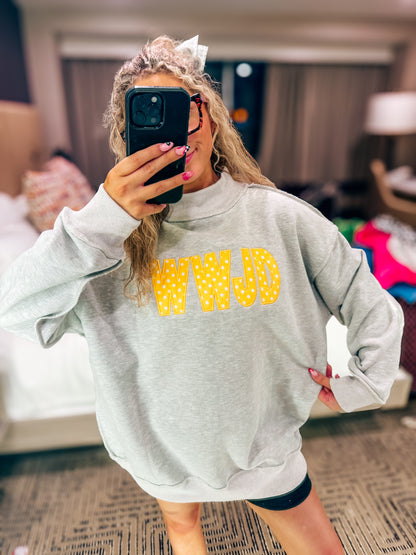 appliqué embroidered mock necks PREORDER