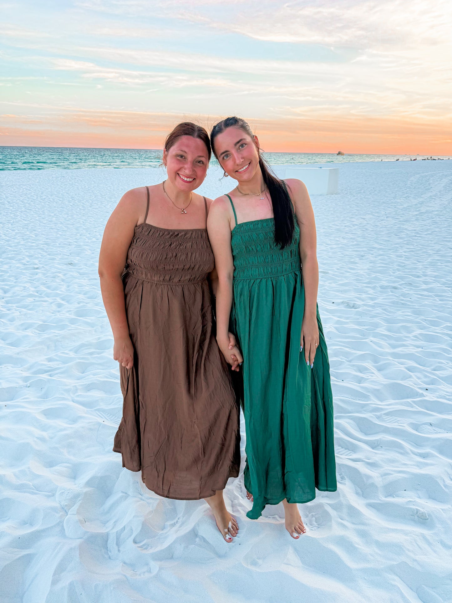 smocked summer midi dresses