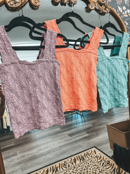 floral seamless tanks
