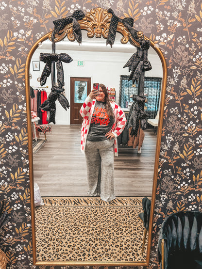 be mine checkered cardigan