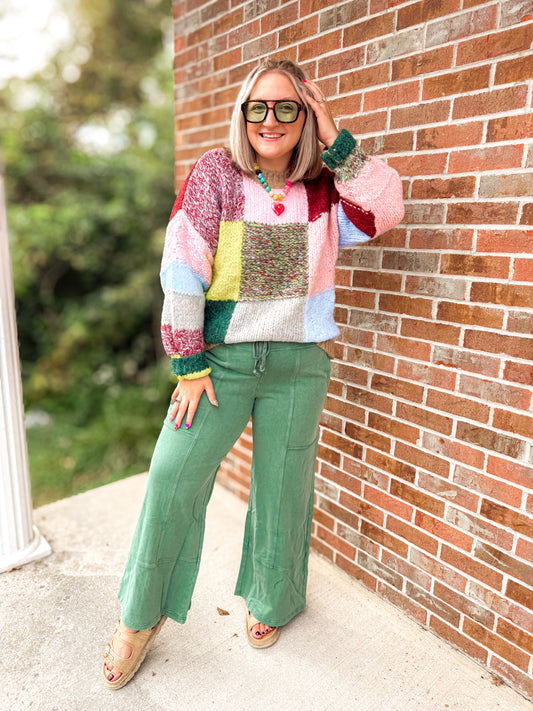 Hunter green lounge pants