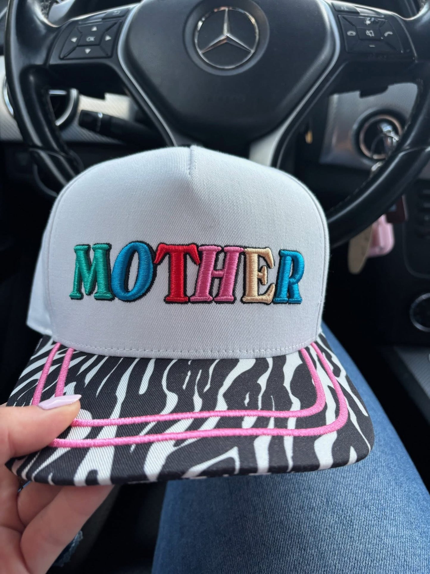 zebra mother hat (ships in 7-10days)