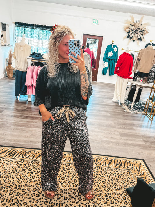 Birdie leopard lounge pants