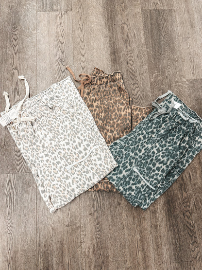 leopard cargo pants in 3 colors