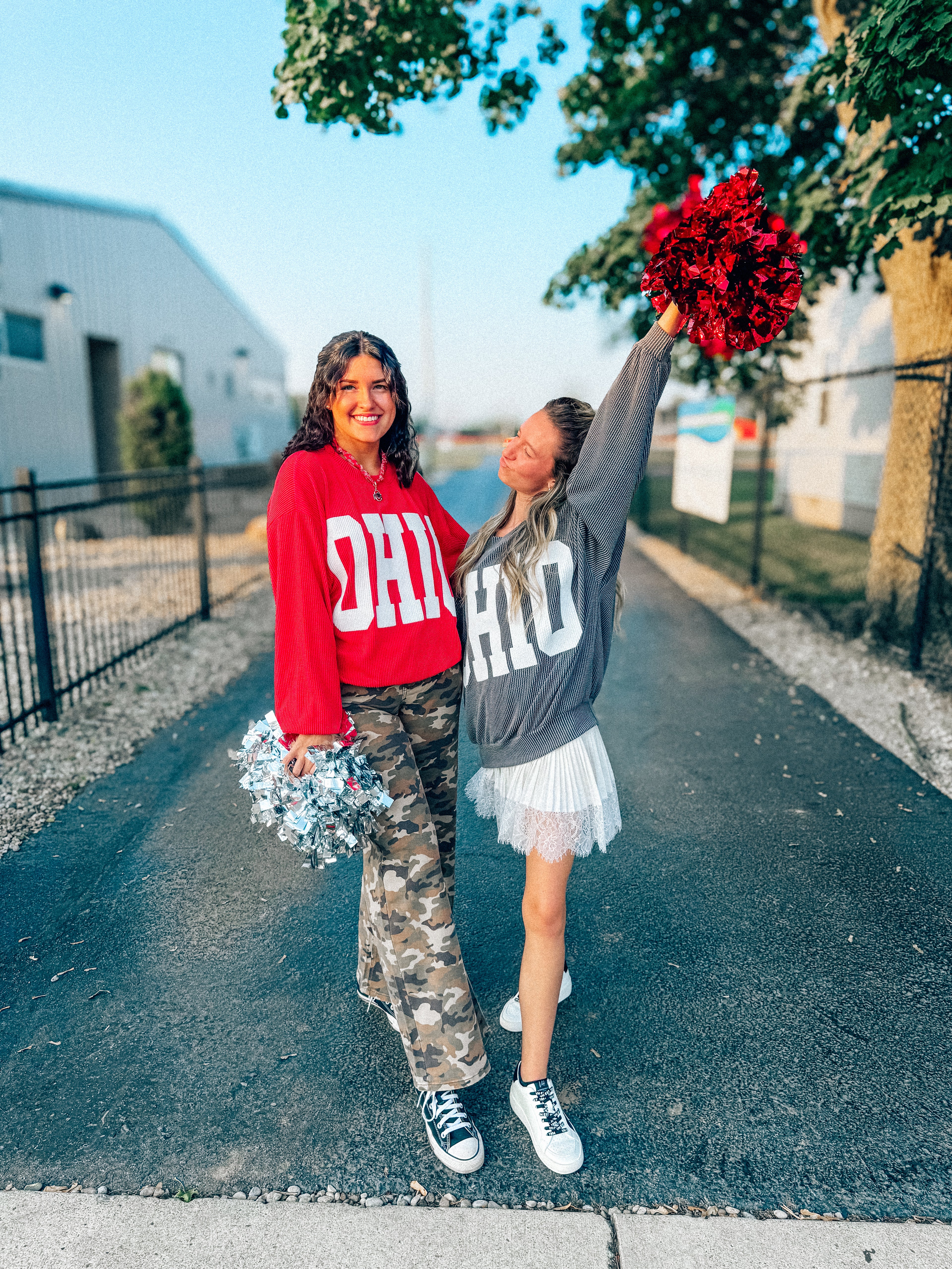 OHIO ribbed oversized tops in 2 colors