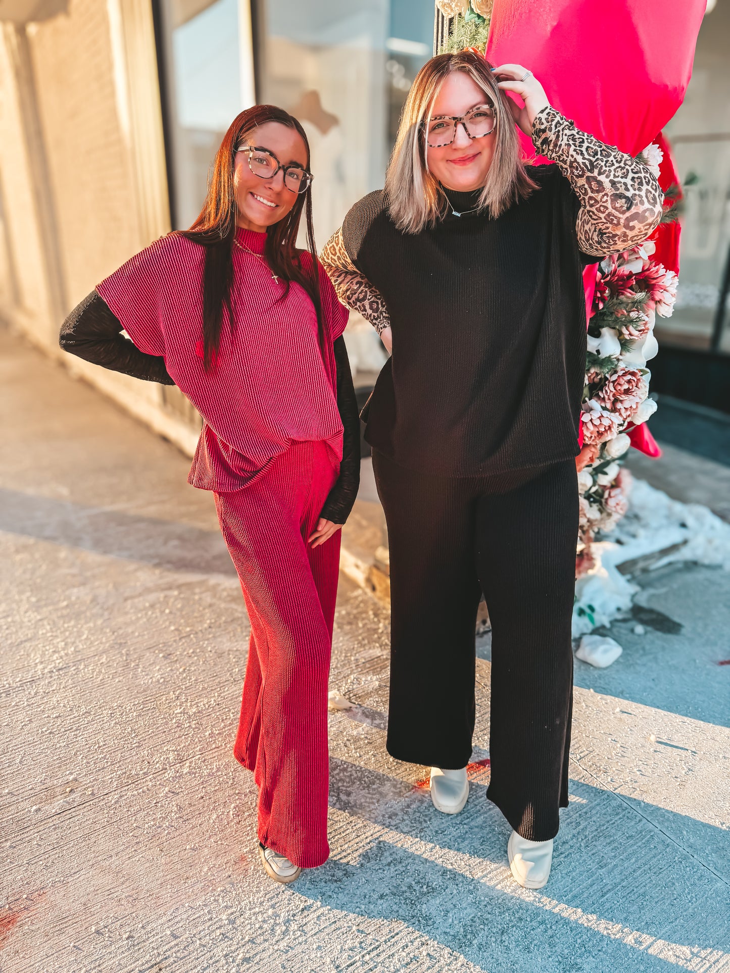 BEST SELLER—ribbed mock neck set (ships in 10/15 days)