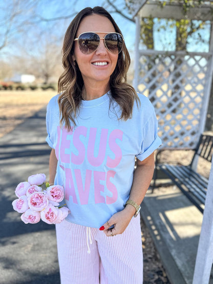 Jesus saves graphic tees in 3 colors