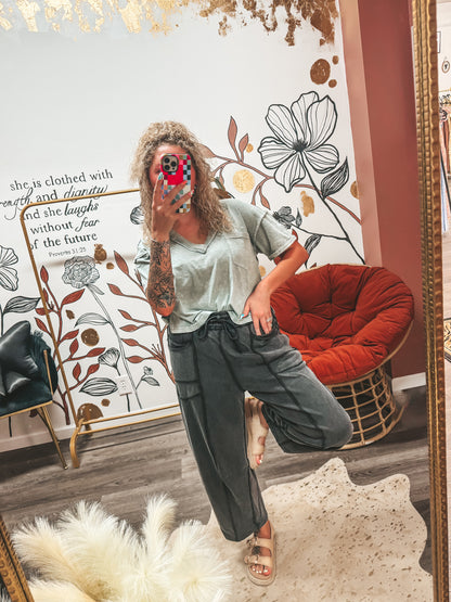 black barrel lounge pants