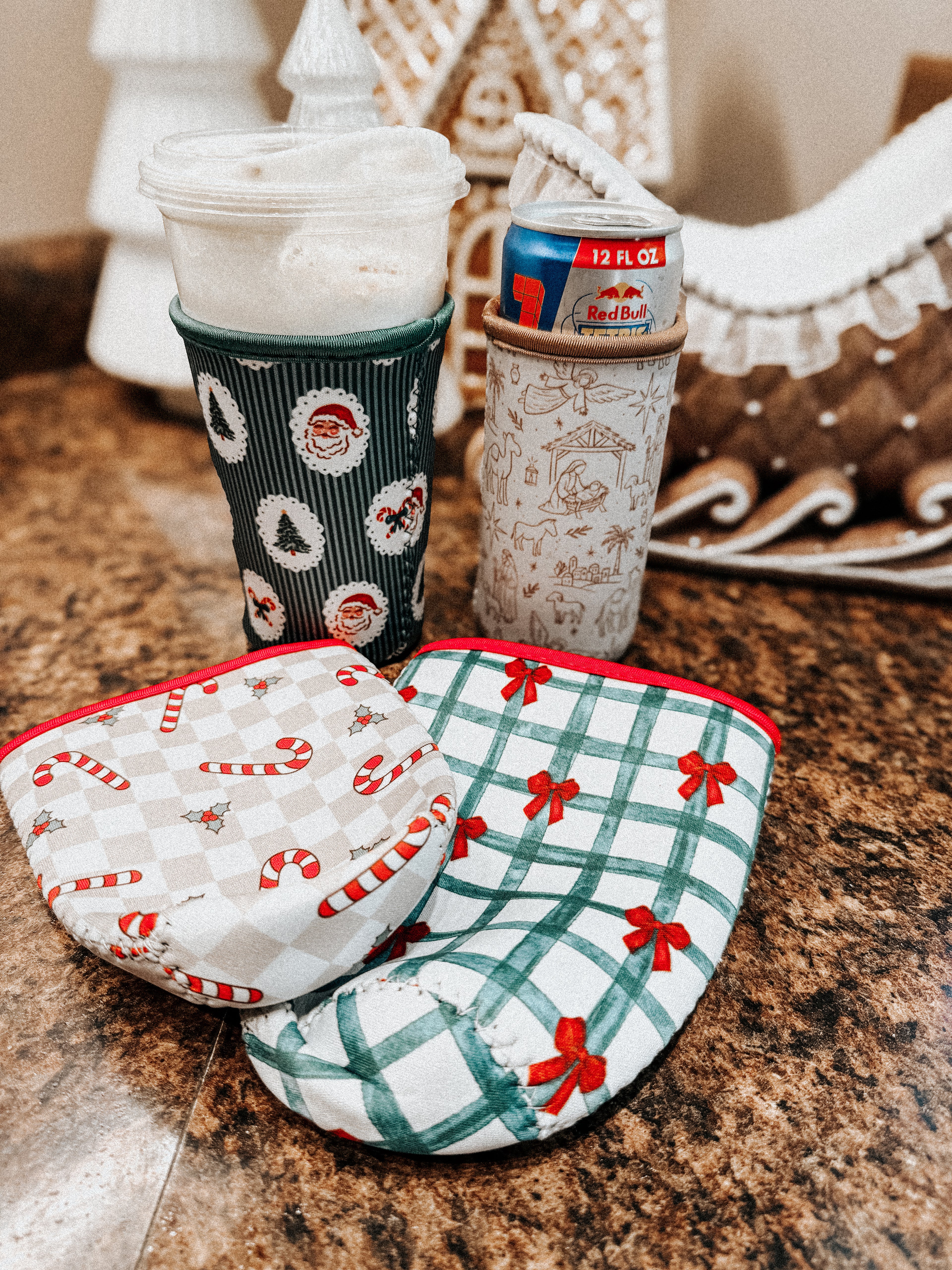 Christmas skinny koozies