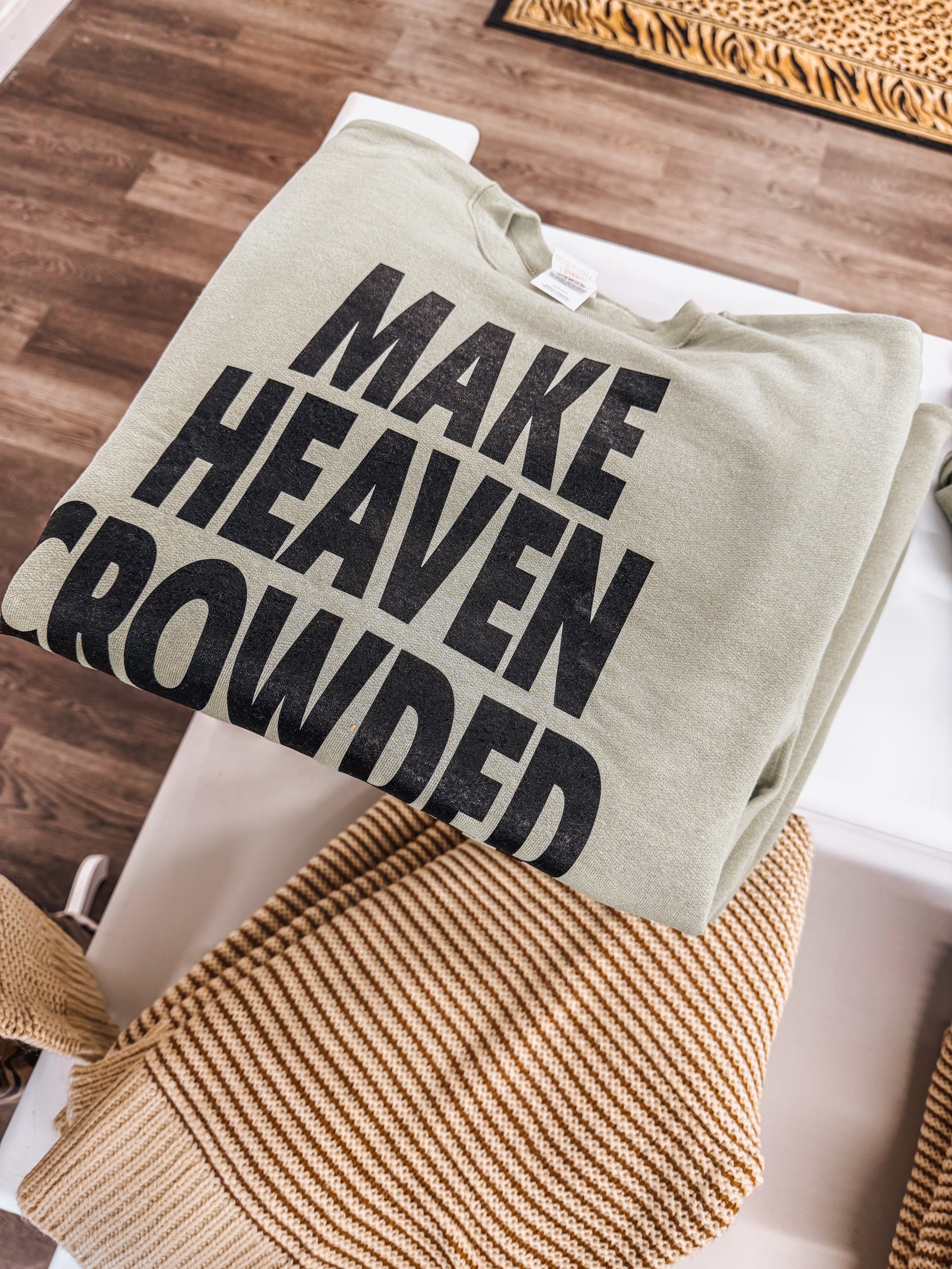 make heaven crowded sage pullover