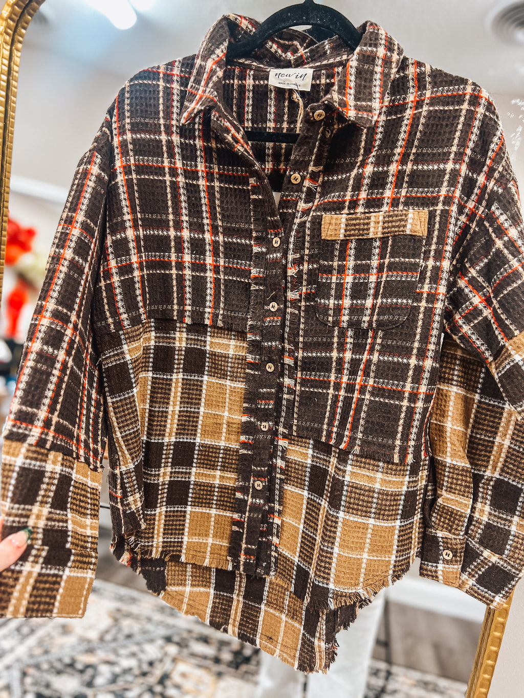 plaid flannel shackets in 4 colors