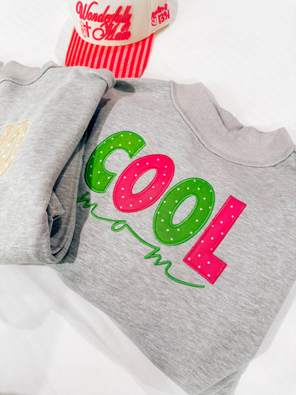 appliqué embroidered mock necks PREORDER