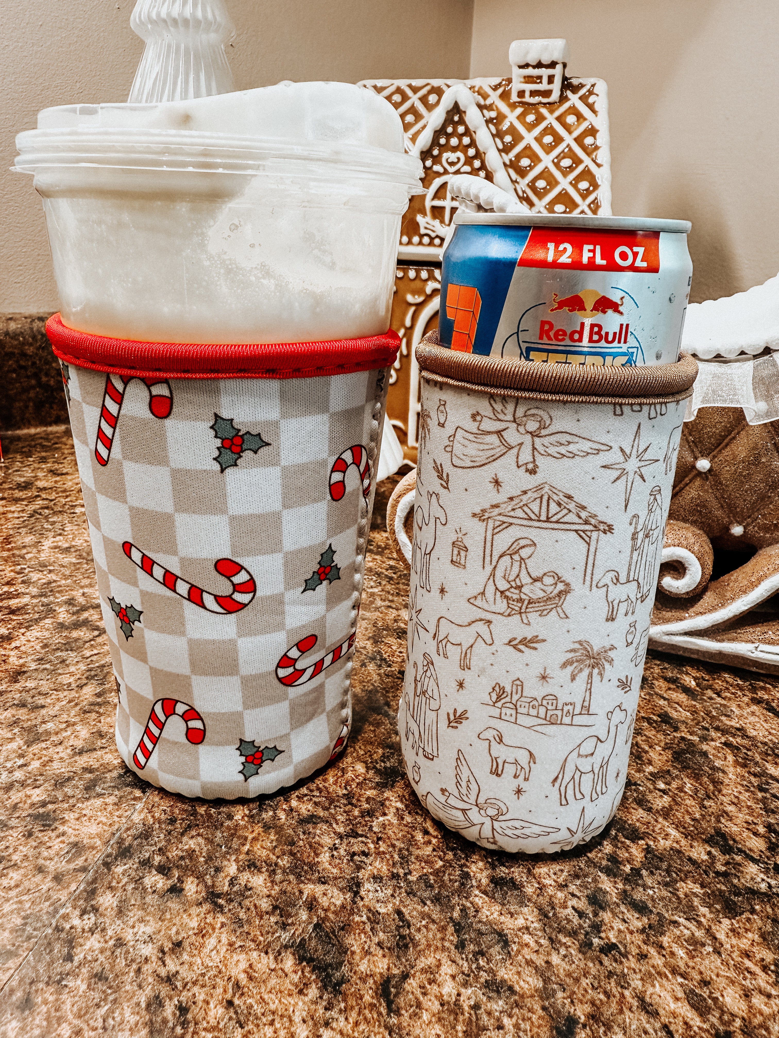Christmas skinny koozies