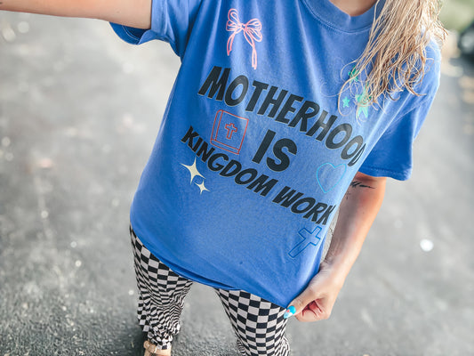 branded motherhood is kingdom work tee