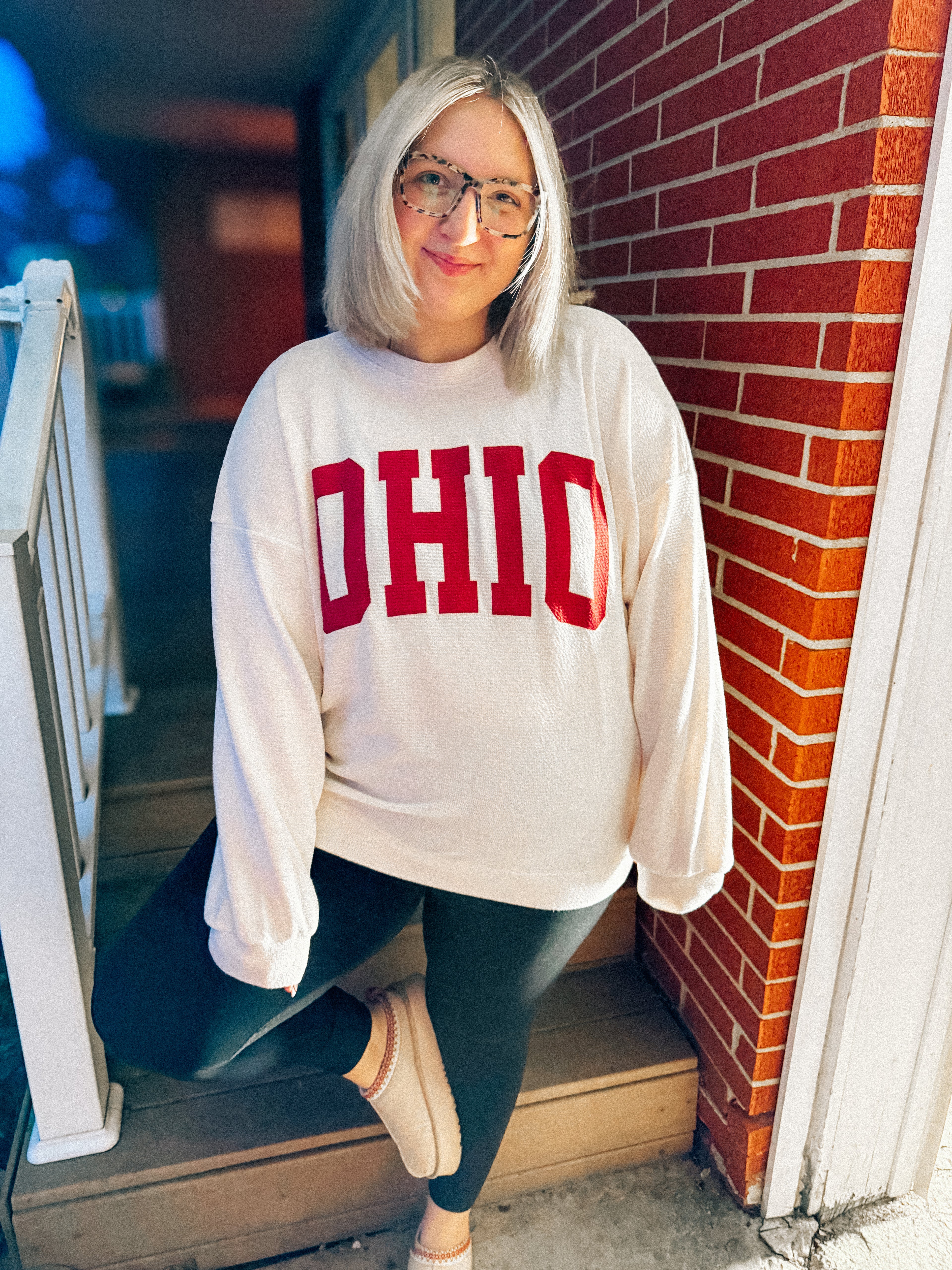 ivory cloudy knit OHIO pullover